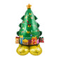 Reusable Self Standing Christmas Tree Balloons Foil Balloon Kit