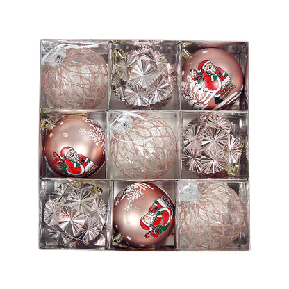 9Pcs Christmas Tree Christmas Balls Decorations Baubles Party Ornaments Gift Pack