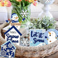 6Pcs Winter Christmas Tiered Tray Decor Tabletop Farmhouse Signs