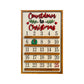 25 Days Wooden Hanging Christmas Advent Countdown Calendar-Rectangular Shape
