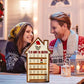 25 Days Wooden Hanging Christmas Advent Countdown Calendar-House Shape
