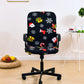 Christmas Stretch Removable Swivel Office Chair Cover