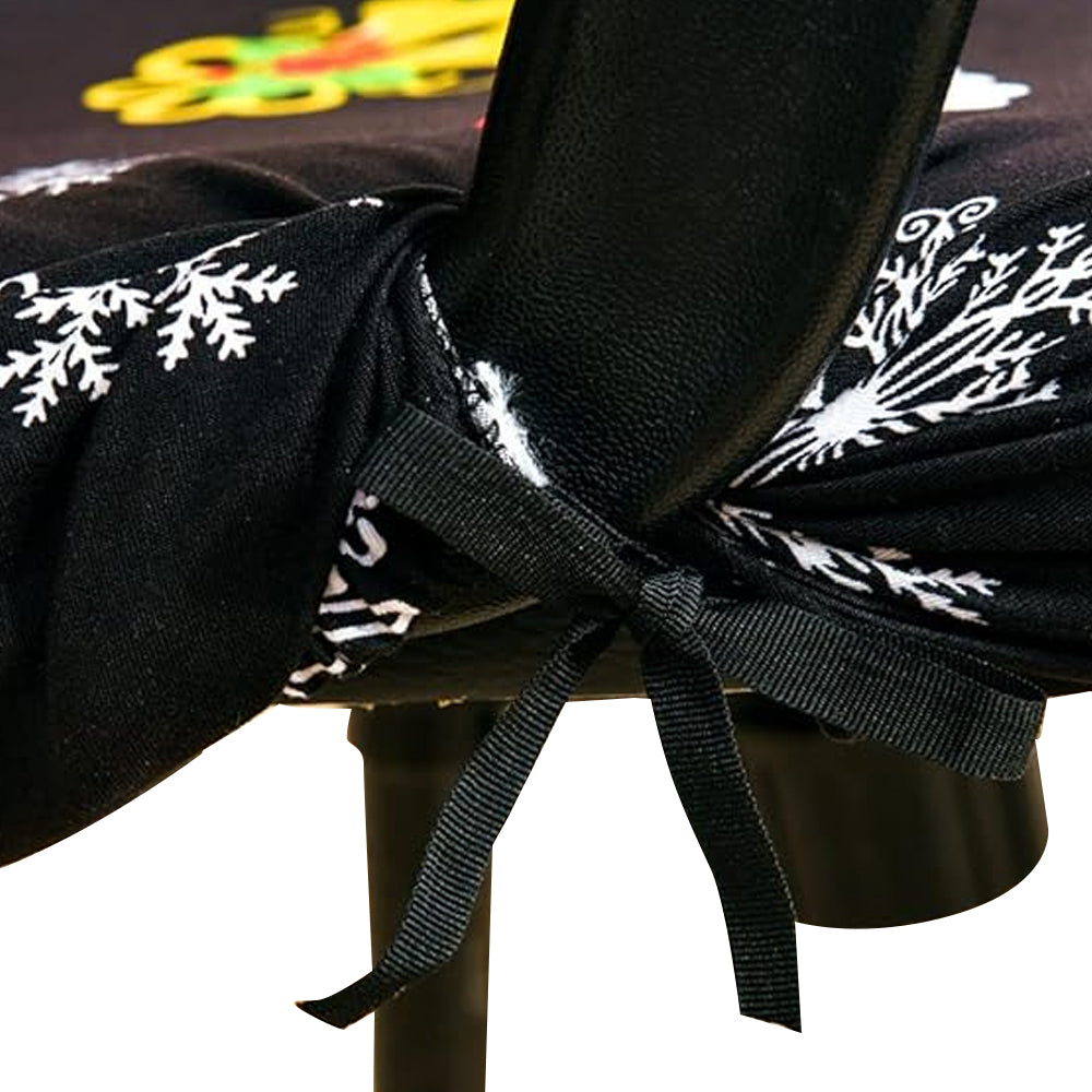 Christmas Stretch Removable Swivel Office Chair Cover