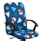 Christmas Stretch Removable Swivel Office Chair Cover