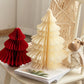 4Pcs Tabletop Paper Honeycomb Christmas Tree for Christmas Party