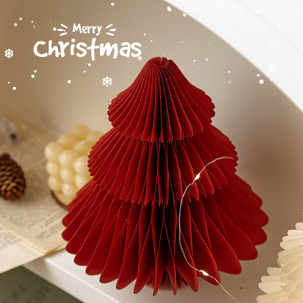 Tabletop Paper Honeycomb Christmas Tree for Christmas Party