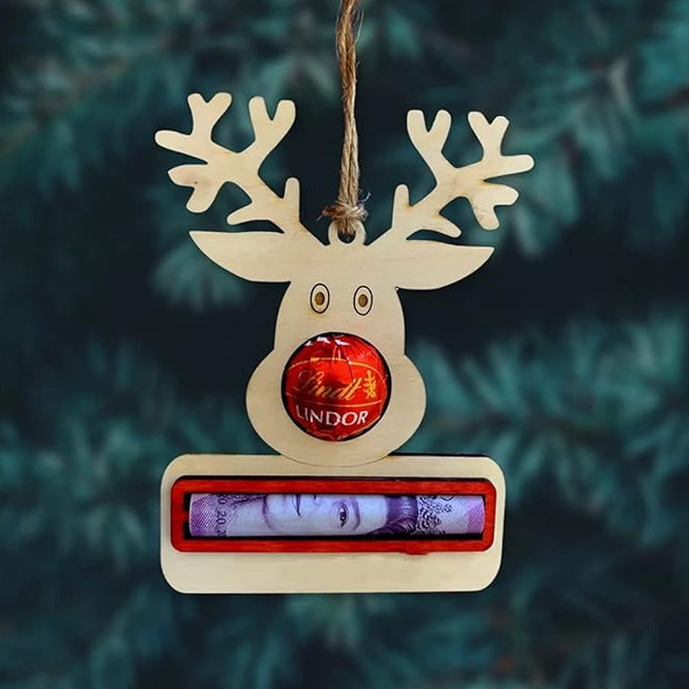8Pcs Christmas Money Holders Pendant for Cash