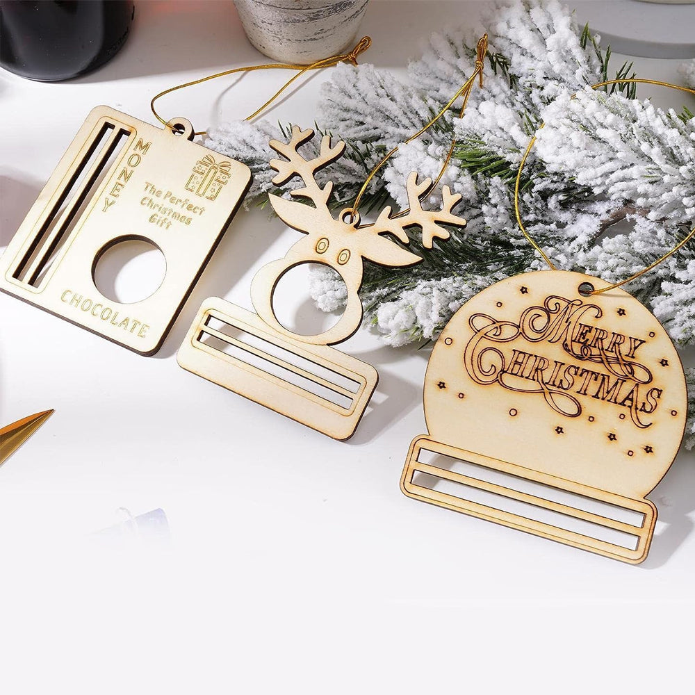 8Pcs Christmas Money Holders Pendant for Cash