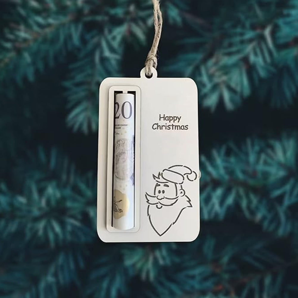 8Pcs Christmas Money Holders Pendant for Cash
