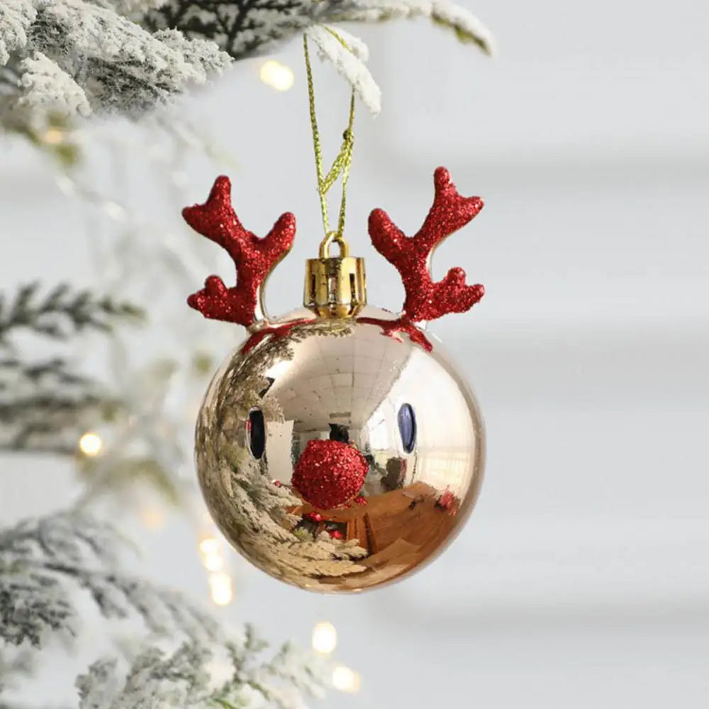 4pcs Christmas Balls Ornaments Bauble Pendant Xmas Tree Hangings Decor
