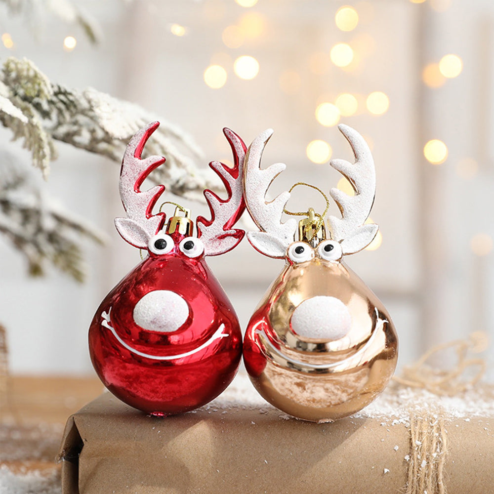 4pcs Christmas Balls Ornaments Bauble Pendant Xmas Tree Hangings Decor
