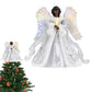 25cm Christmas Tree Topper Angel Fairy Festive Xmas Tree Top Ornament