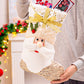 2Pcs Christmas Hanging Stocking for Holiday Party Decor-Santa and Snowman