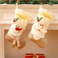 2Pcs Christmas Hanging Stocking for Holiday Party Decor-Santa and Snowman