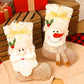 2Pcs Christmas Hanging Stocking for Holiday Party Decor-Santa and Snowman