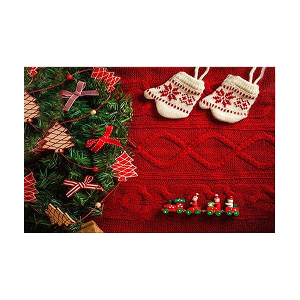 Christmas Door Mat Non-slip Floor Carpet with Rubber Backing