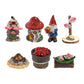 Resin Gnomes Mushroom House Statues Miniature Garden Decoration Kit