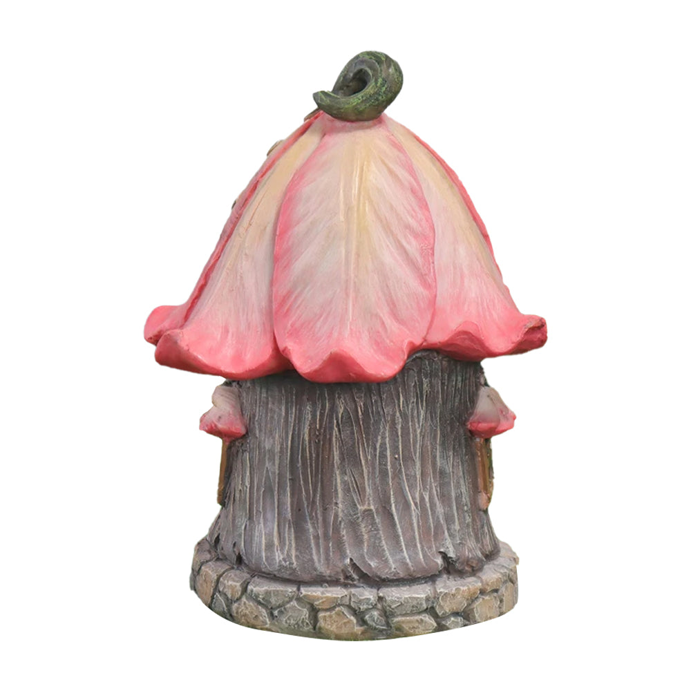 Resin Gnomes Mushroom House Statues Miniature Garden Decoration Kit