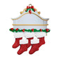 5Pcs Personalized Christmas Family Xmas Tree Christmas Stocking Ornaments DIY Christmas Stockings Decoration Socks