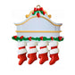 8Pcs Personalized Christmas Family Xmas Tree Christmas Stocking Ornaments DIY Christmas Stockings Decoration Socks