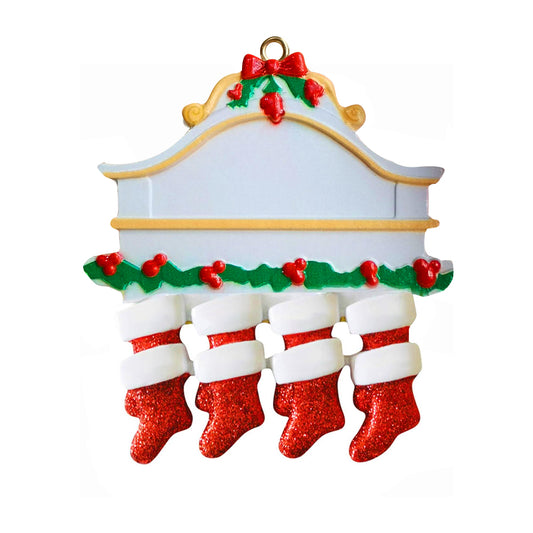 8Pcs Personalized Christmas Family Xmas Tree Christmas Stocking Ornaments DIY Christmas Stockings Decoration Socks