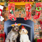 9Pcs Squeaky Christmas Dog Toy Set Festive Dog Chew Toy