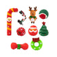 9Pcs Squeaky Christmas Dog Toy Set Festive Dog Chew Toy