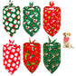 6Pcs Triangle Xmas Pet Scarf Bibs Pet Holiday Accessories Decoration for Cats Dogs