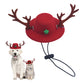 Pet Christmas Hats with Reindeer Antlers Festive Christmas Holiday Accessory