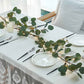 Artificial Plants Green Leaf Garland Led String Light with Timer 96 Fairy Lights-Eucalyptus Leaf