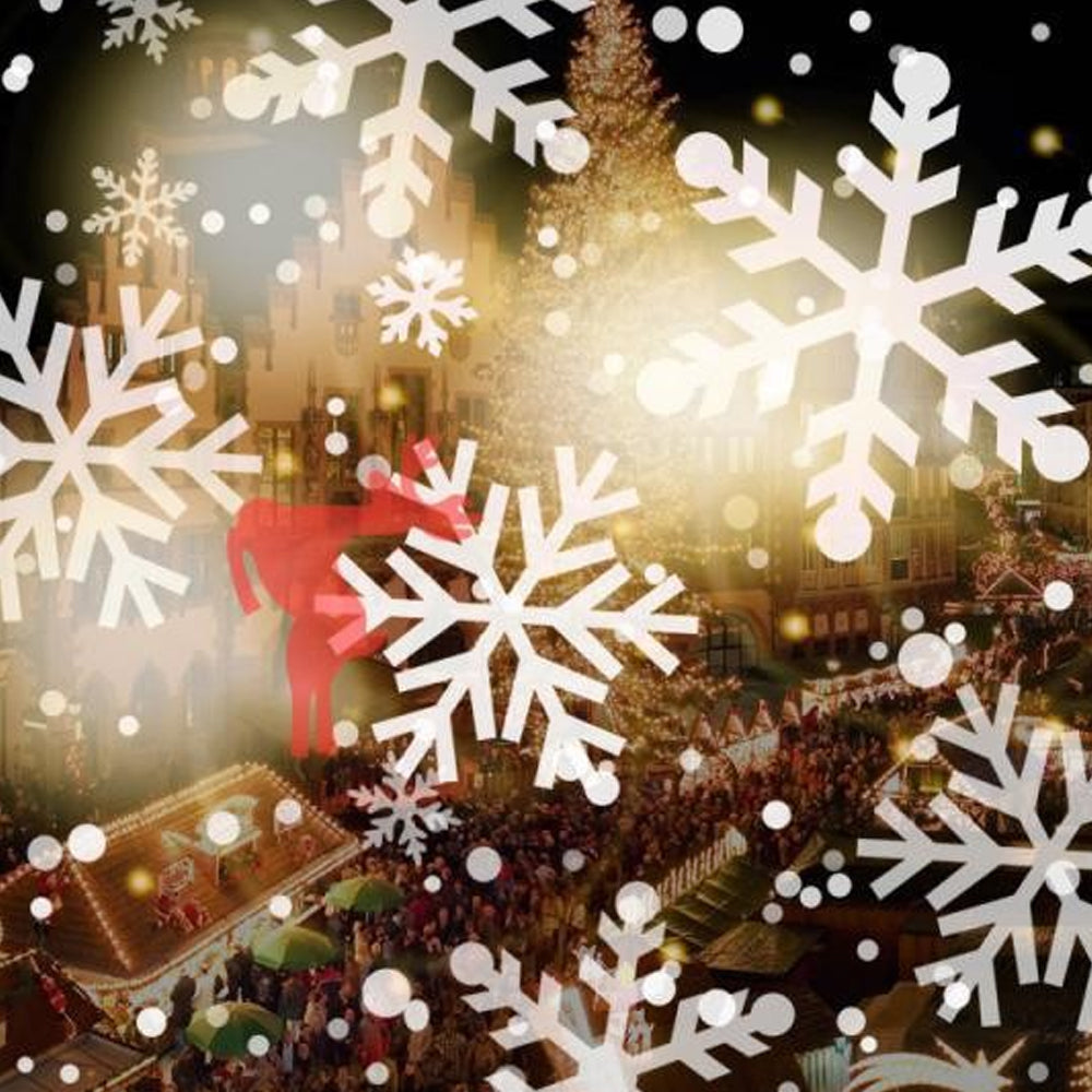 Christmas LED Snowflake Snow Projector Light Indoor Home Lamp Christmas Party Decoration