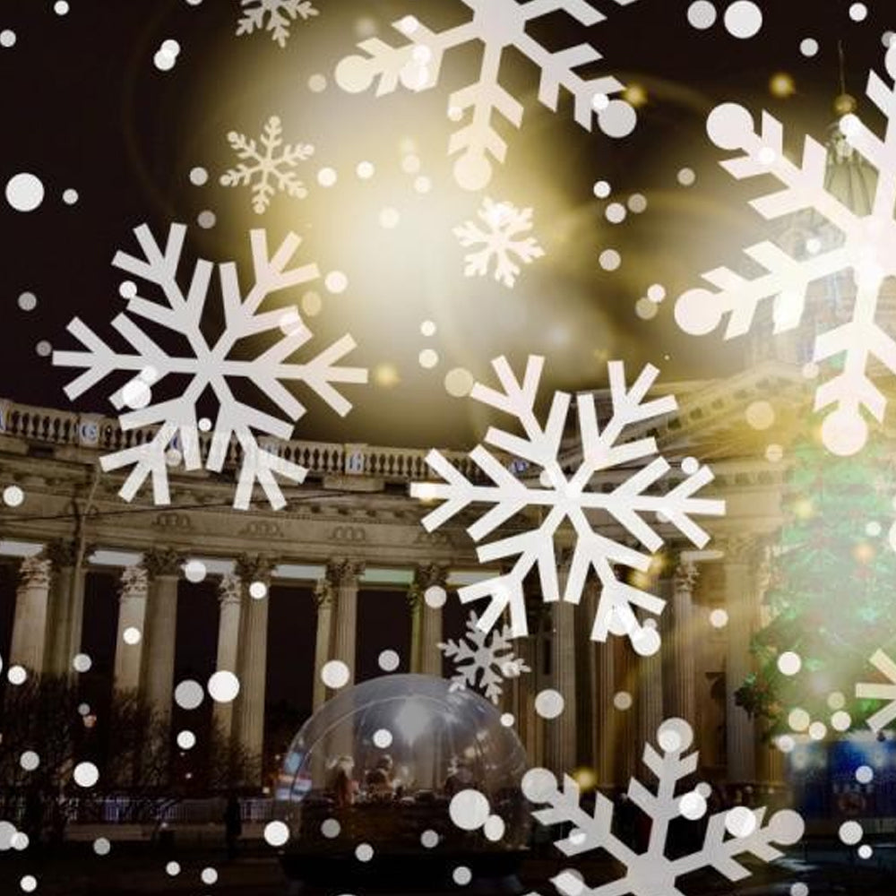 Christmas LED Snowflake Snow Projector Light Indoor Home Lamp Christmas Party Decoration