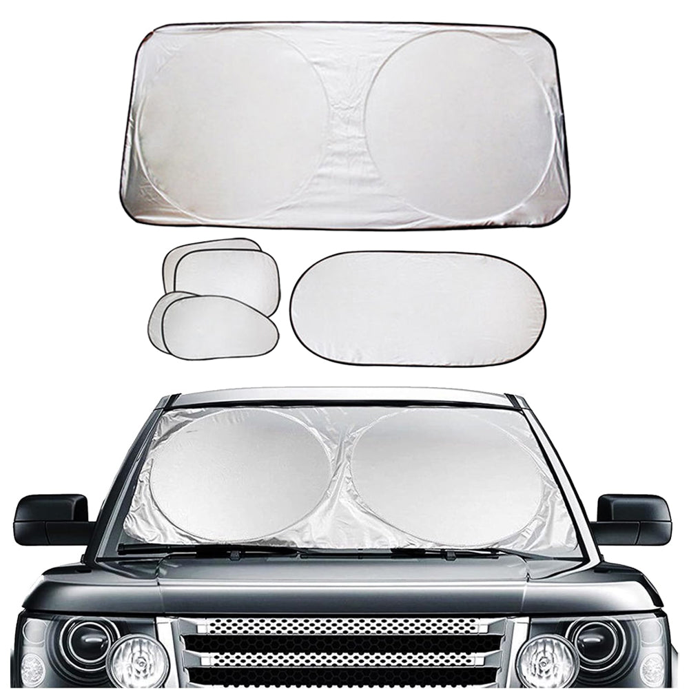 6Pcs Car Windshield Sun Shade for Side Window Front and Rear Windshield