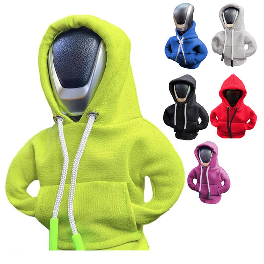 Car Gear Shift Cover Mini Hoodie Gear Shift Cover for Car Shifter Interior Trim