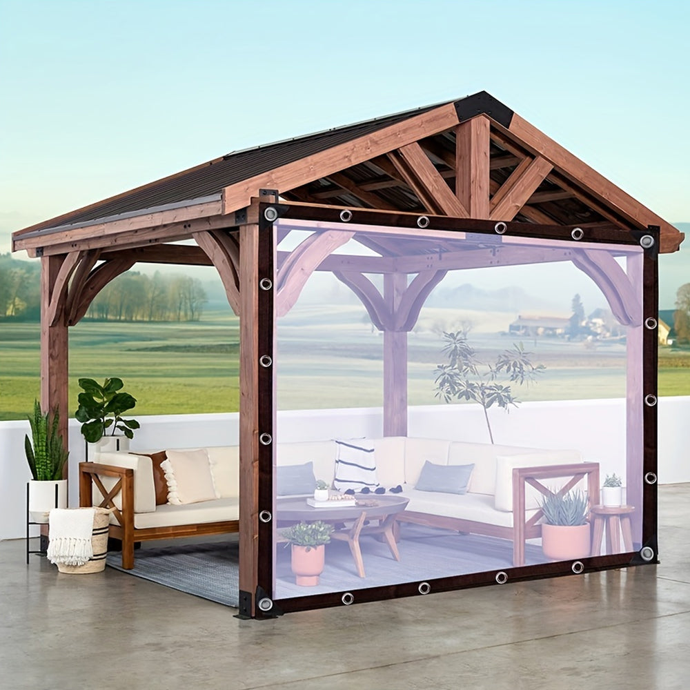 Clear Tarp Heavy Duty with Grommets Plastic Tarpaulin Cover