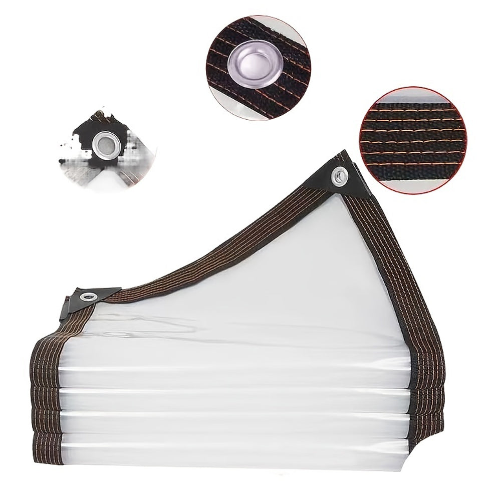 Clear Tarp Heavy Duty with Grommets Plastic Tarpaulin Cover
