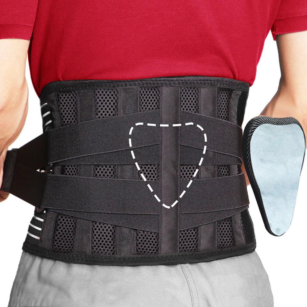 Back Brace Waist Support Belt Lumbar Support Belt-Belt with Contoured Cushion