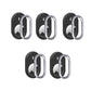 5Pcs Dog Collar Water-resistant Airtag Keychain Holder Case-Black