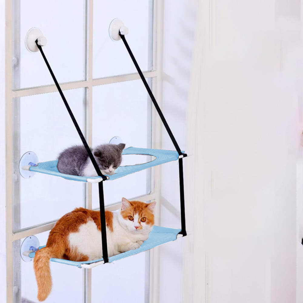 Single/Dual Layer Cat Hammock Hanging Bed