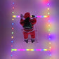 Christmas Decorative Ladder Lights with Santa Claus Christmas Decorations Lights for Indoor Outdoor