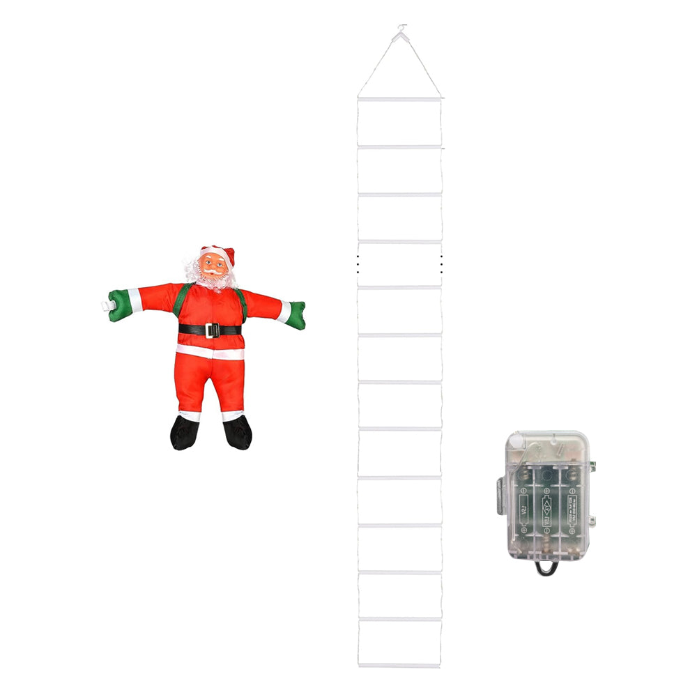 Christmas Decorative Ladder Lights with Santa Claus Christmas Decorations Lights for Indoor Outdoor