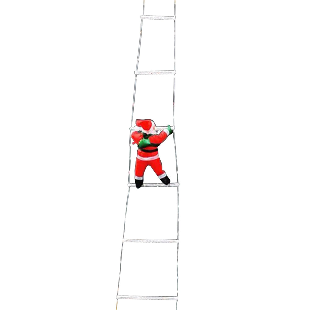 Christmas Decorative Ladder Lights with Santa Claus Christmas Decorations Lights for Indoor Outdoor