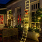 Christmas Decorative Ladder Lights with Santa Claus Christmas Decorations Lights for Indoor Outdoor