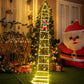 Christmas Decorative Ladder Lights with Santa Claus Christmas Decorations Lights for Indoor Outdoor