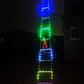 Christmas Decorative Ladder Lights with Santa Claus Christmas Decorations Lights for Indoor Outdoor