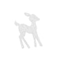 3pcs Christmas Reindeer Xmas Decoration with String Lights