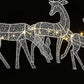 3pcs Christmas Reindeer Xmas Decoration with String Lights