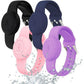 4Pcs For Apple AirTag Silicone Protective Wristband-Black + Pink + Blue + Purple