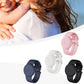 4Pcs For Apple AirTag Silicone Protective Wristband-Black + Pink + Blue + Purple