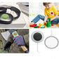 4Pcs For Apple AirTag Silicone Protective Case-Black
